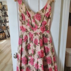 COPY - Vintage 1950s Floral Dress - this was not sold yet